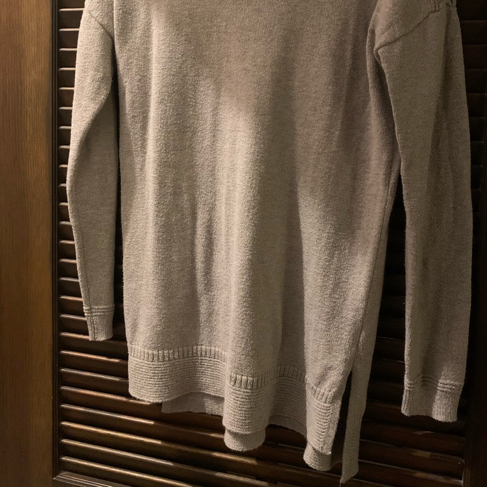 Fashionable Neutral Tunic Sweater